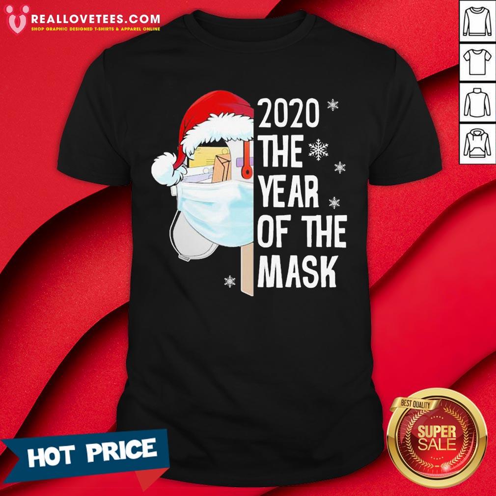 Nice Mailbox Santa 2020 The Years Of The Mask Christmas Shirt
