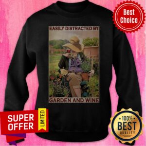 Alternative view of Premium Garden Girl Easily Distracted By Garden And Wine Shirt