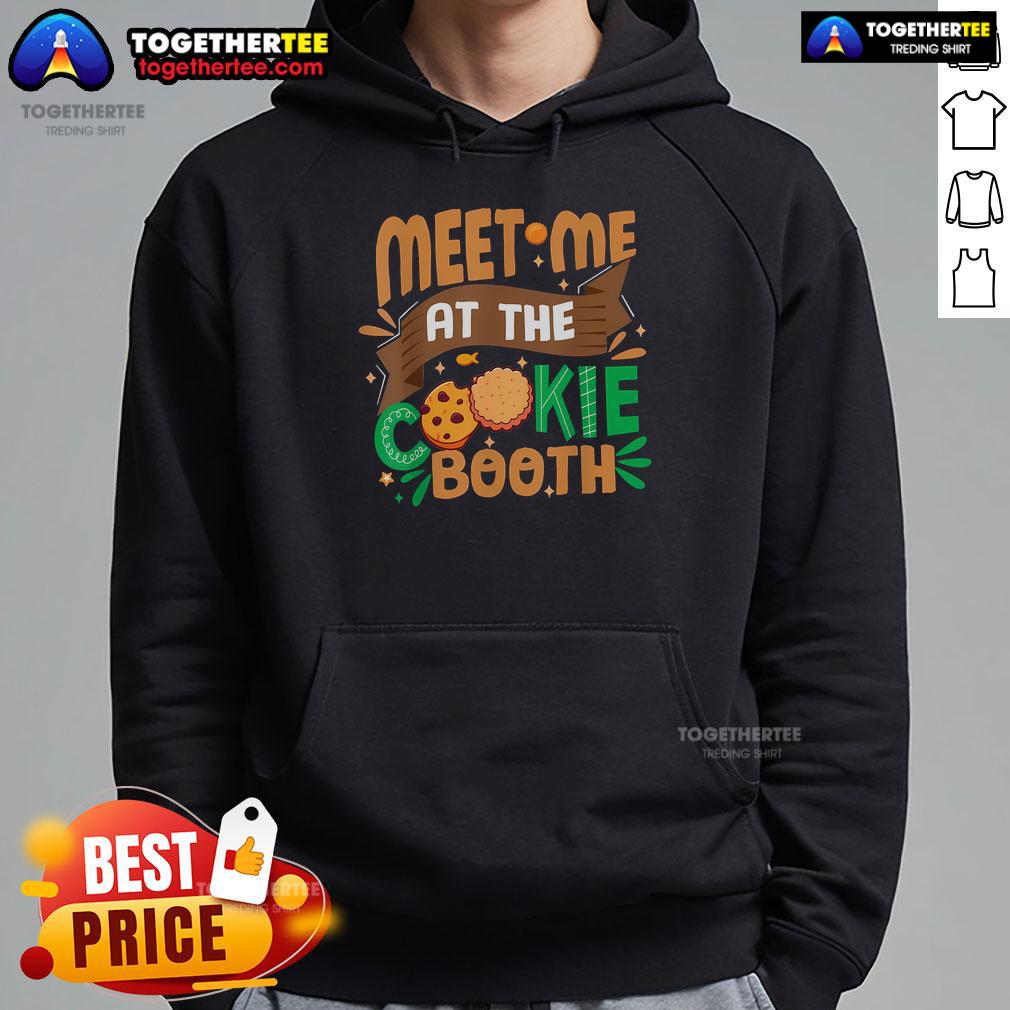 Pretty Scout For Girl Cookie Dealer Meet Me At The Cookie Booth T-Shirt - Image 2