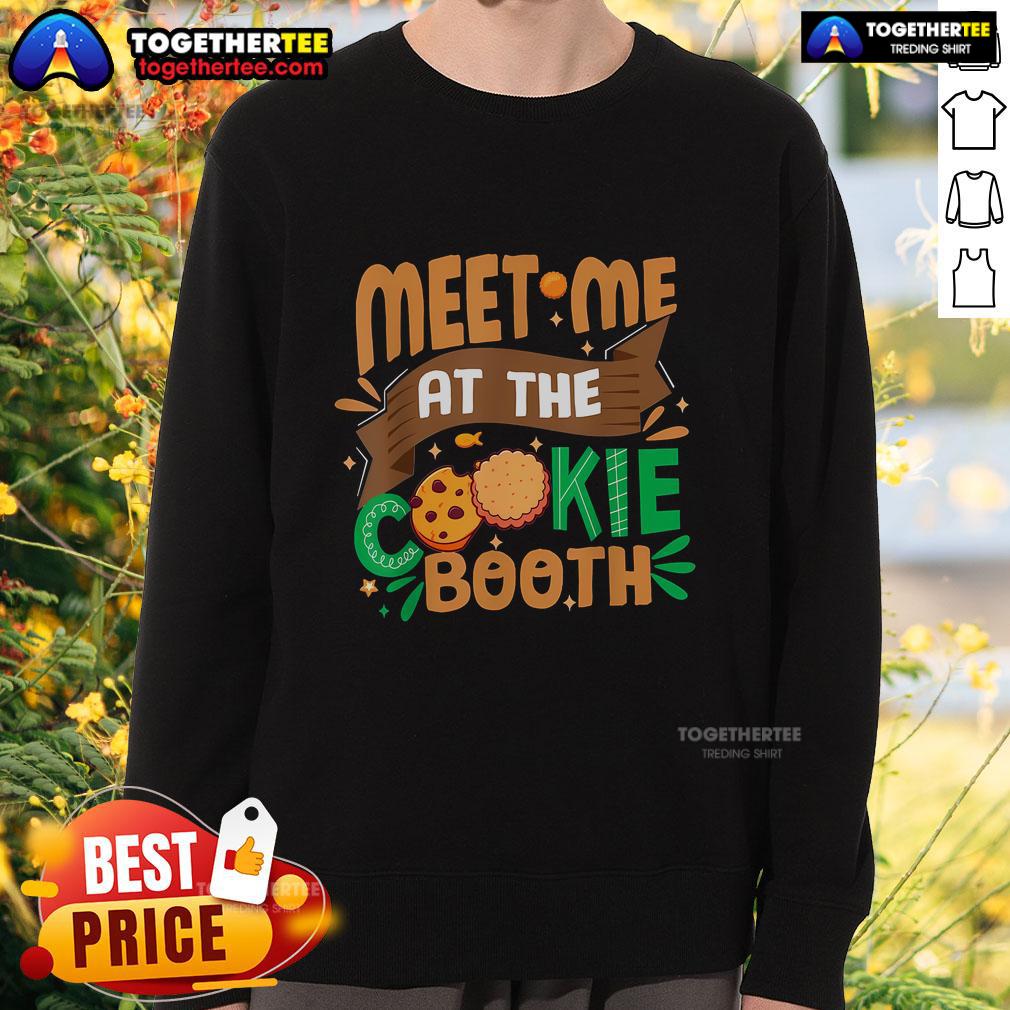 Pretty Scout For Girl Cookie Dealer Meet Me At The Cookie Booth T-Shirt - Image 5