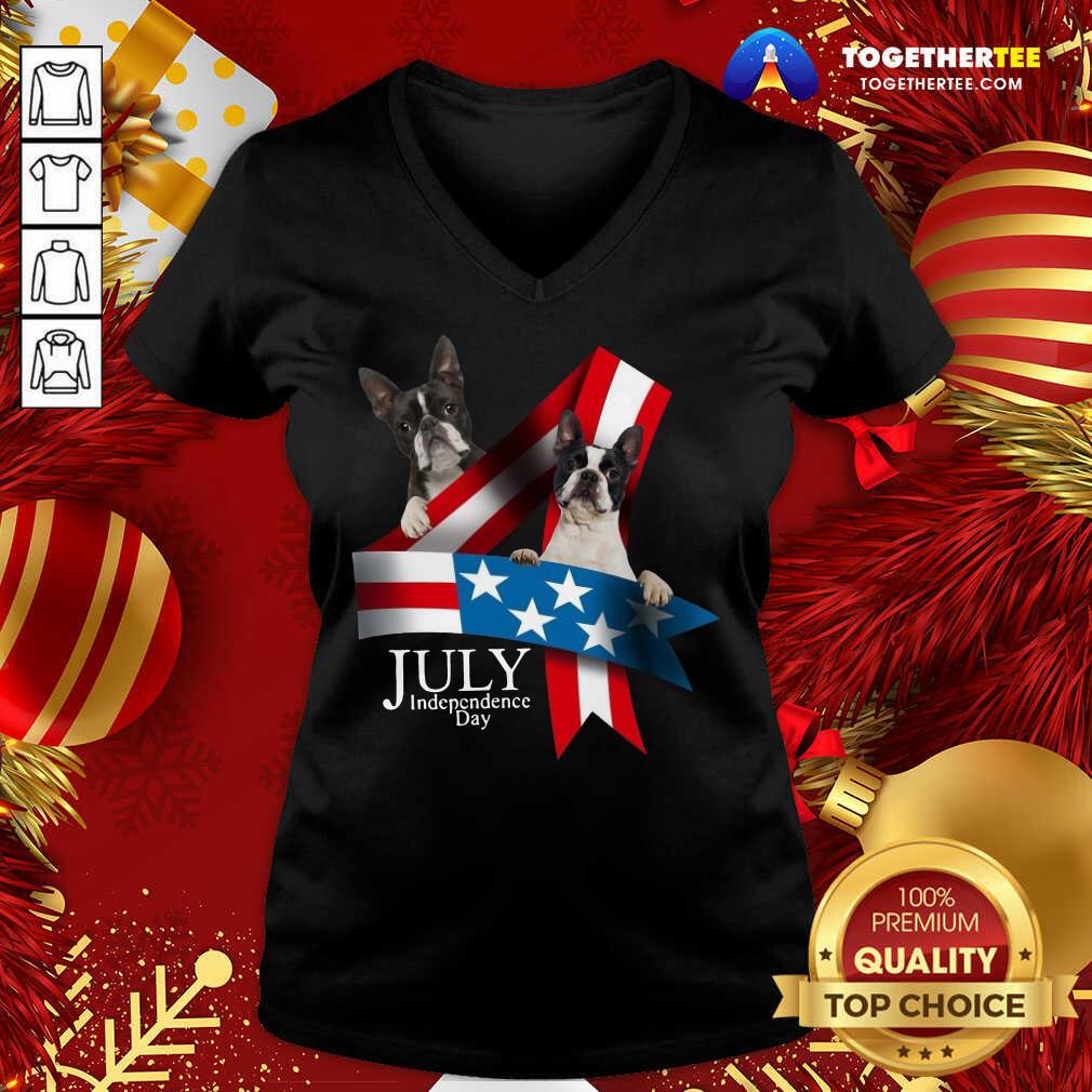 Awesome French Bulldog 4 Of July Independence Day American Flag Shirt - Image 2