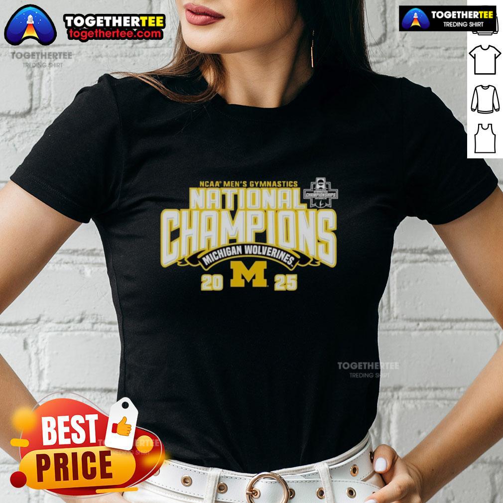 Good Michigan Wolverines 2025 NCAA Men's Gymnastics National Champions T-Shirt - Image 3