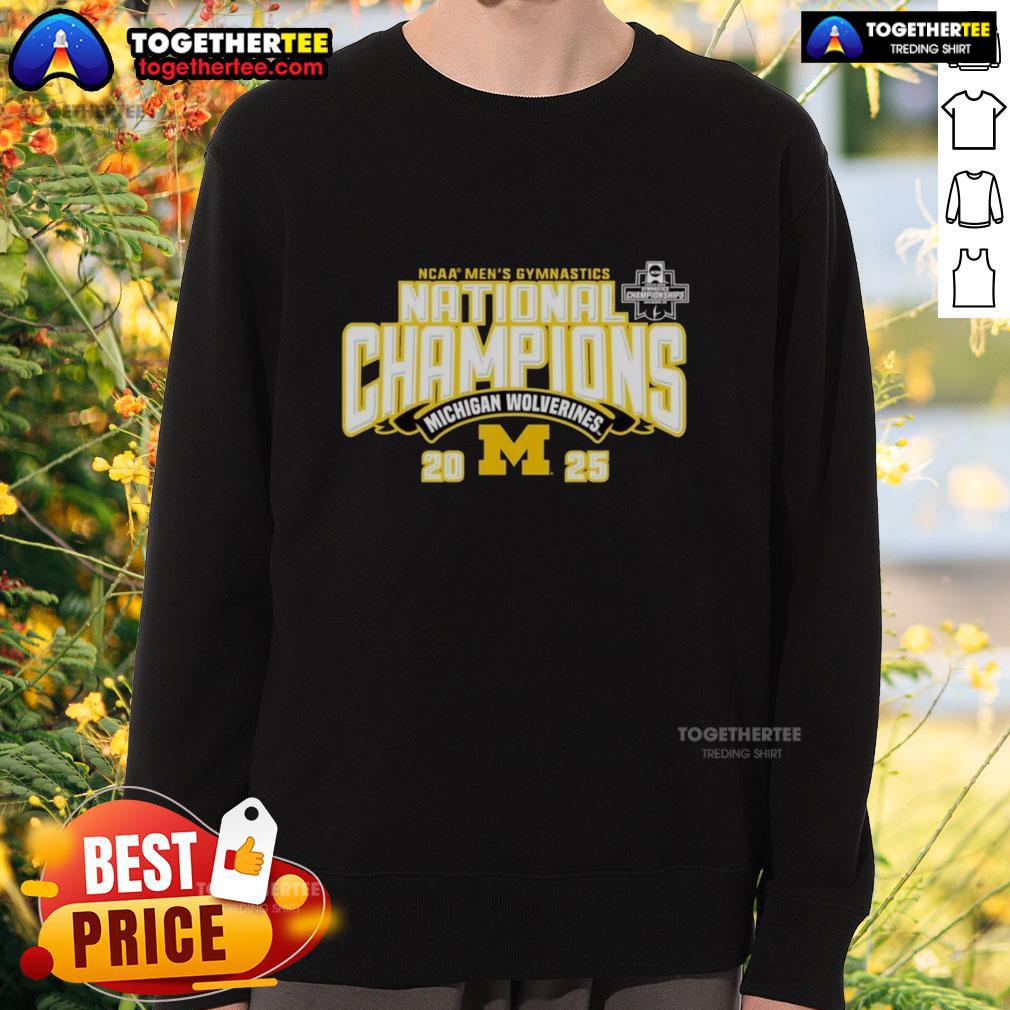 Good Michigan Wolverines 2025 NCAA Men's Gymnastics National Champions T-Shirt - Image 5