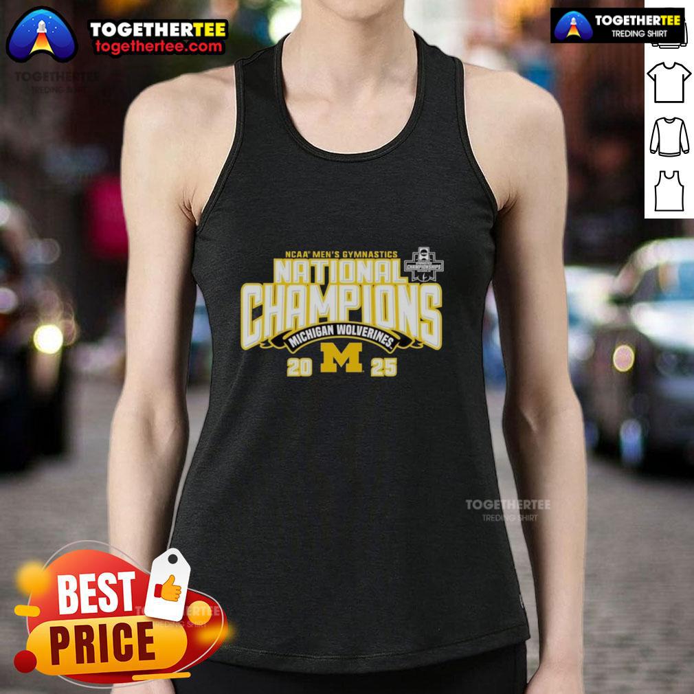 Good Michigan Wolverines 2025 NCAA Men's Gymnastics National Champions T-Shirt - Image 4
