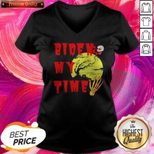 Alternative view of Happy Halloween Biden Skull My Time Shirt