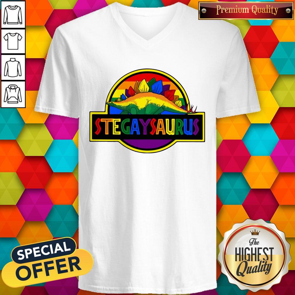Nice LGBT Stegaysaurus Shirt - Image 2