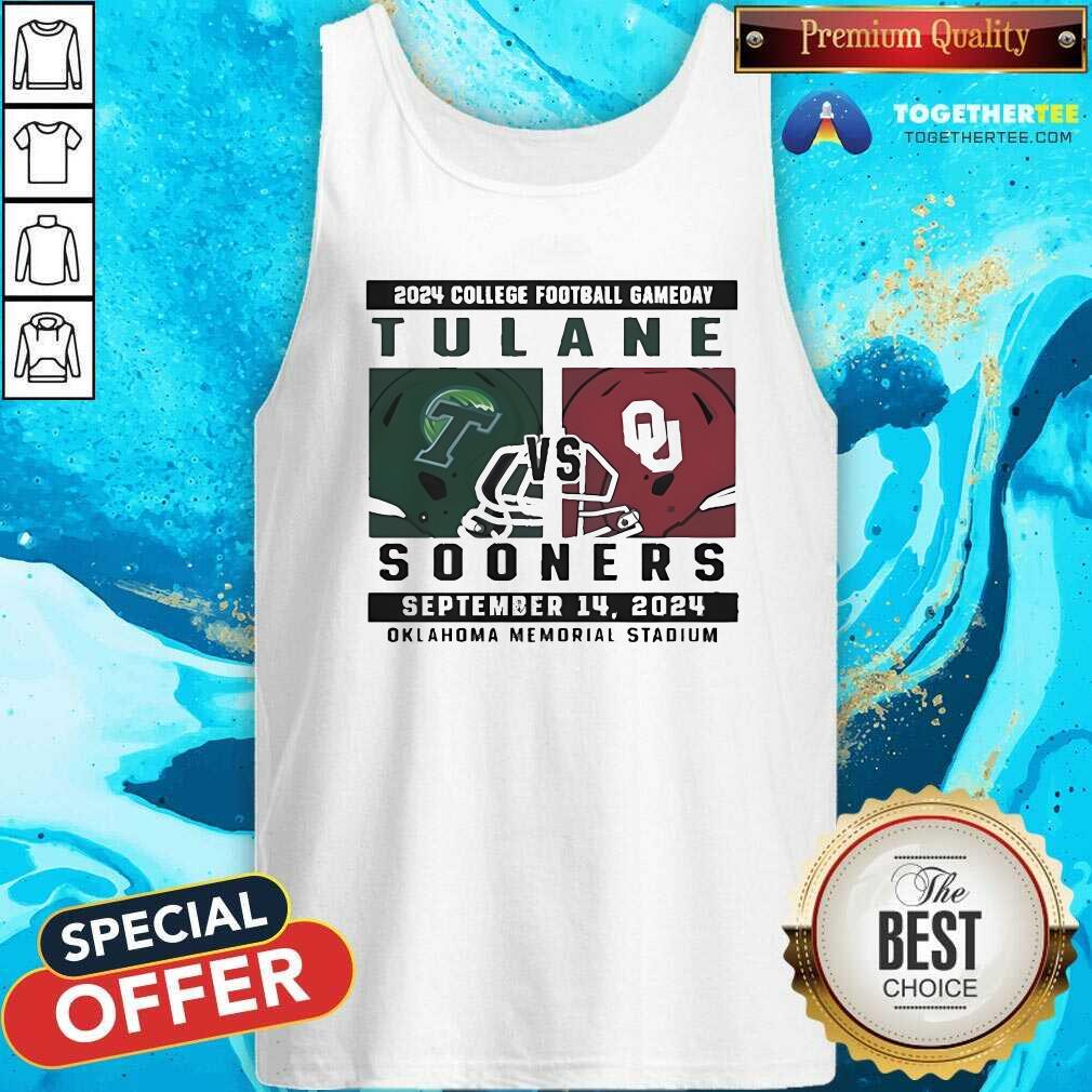 Original Oklahoma Sooners Vs Tulane Gameday September 14 2024 T-Shirt - Image 4