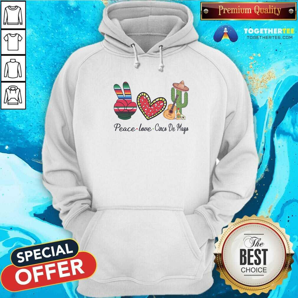 Colorful Peace Love Cinco De Mayo 2021 Mexican Party Shirt - Image 5