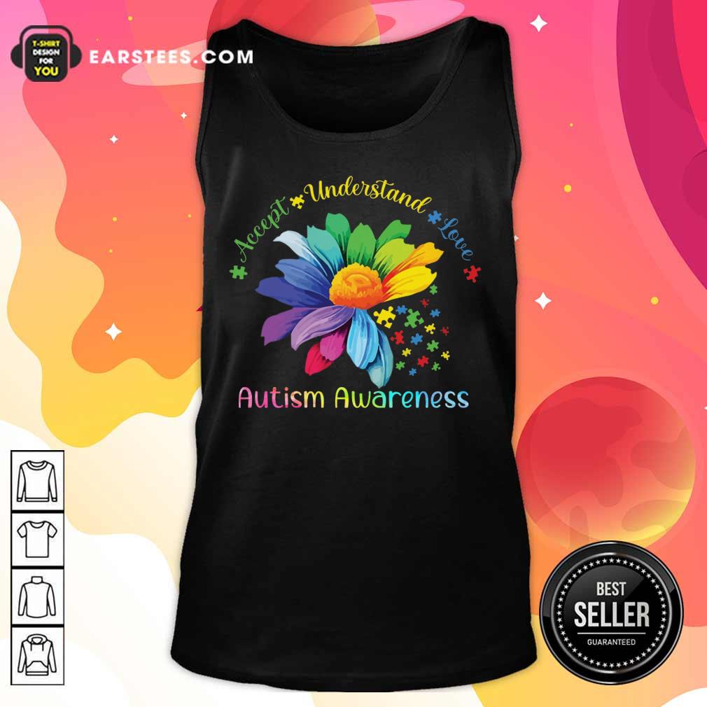 Hot Accept Understand Love Autism Awareness Shirt - Image 2