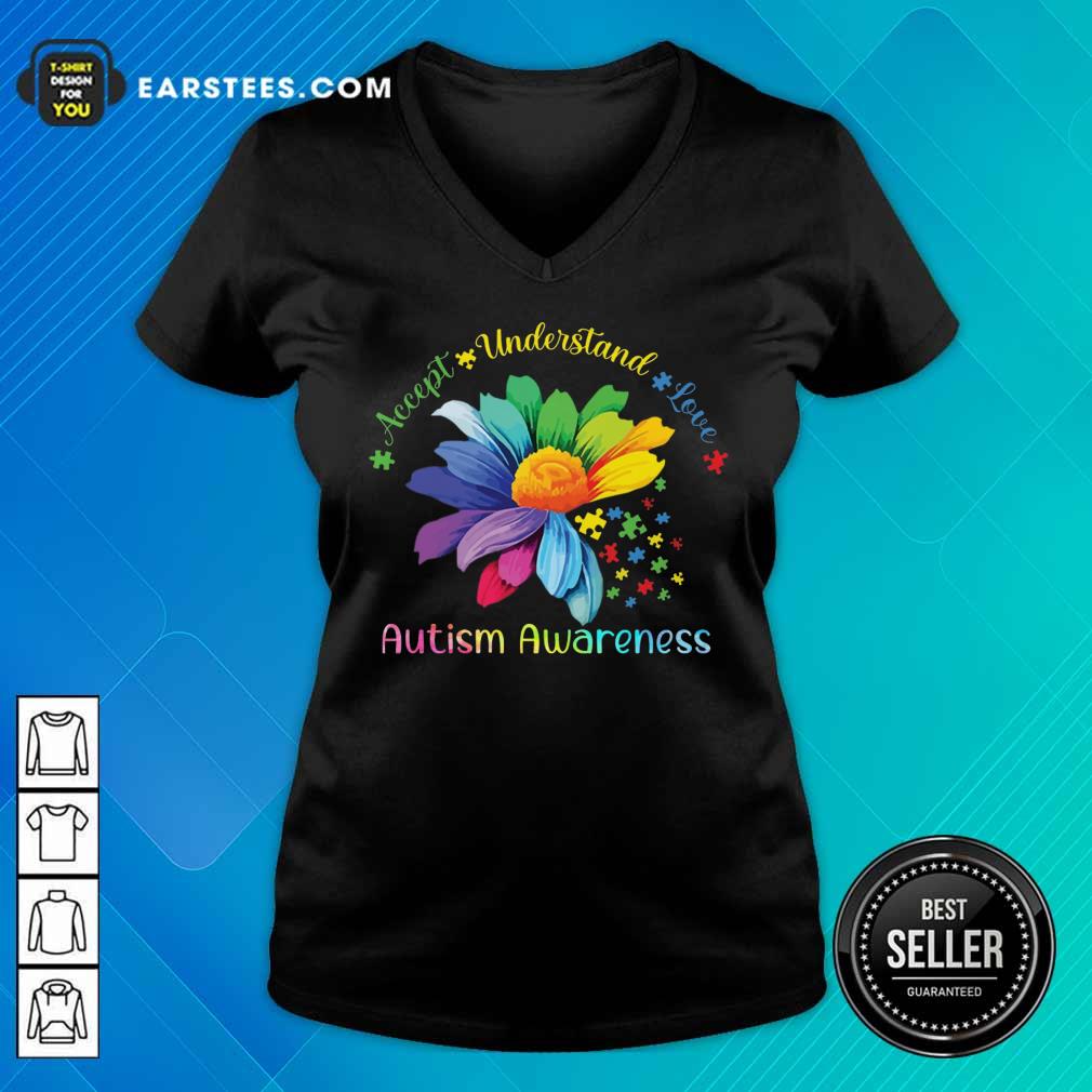 Hot Accept Understand Love Autism Awareness Shirt - Image 5