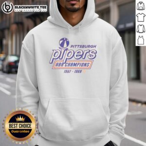 Alternative view of Awesome Pittsburgh Pipers 1968 ABA Champions T-Shirt