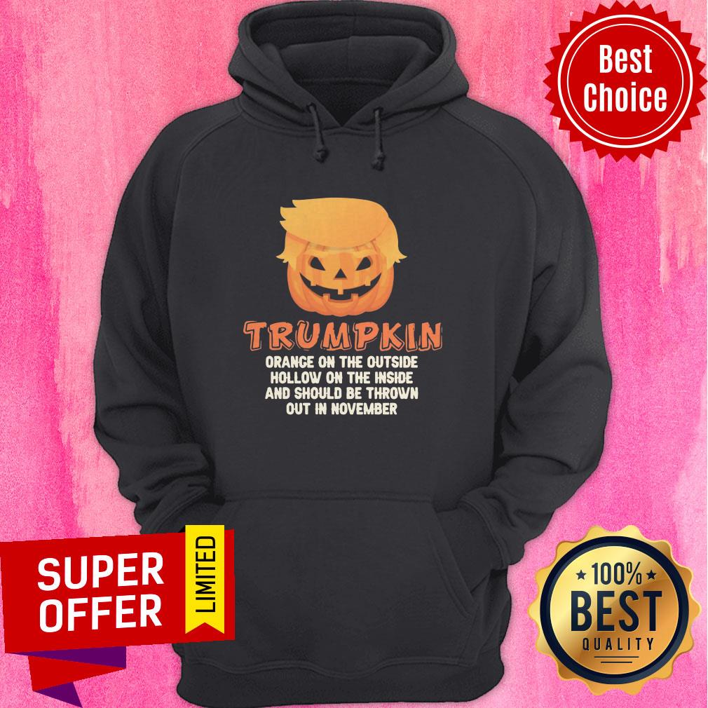 Premium Donald Trump Face Trumpkin Halloween Shirt - Image 3