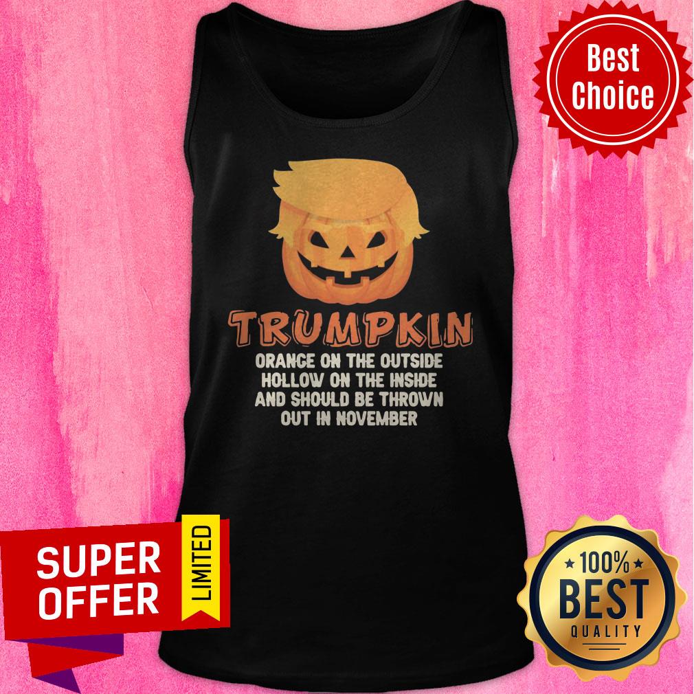 Premium Donald Trump Face Trumpkin Halloween Shirt - Image 5