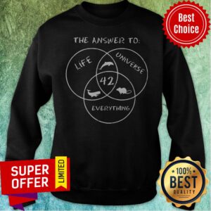 Alternative view of Official The Answer To Life Universe 42 Everything Shirt