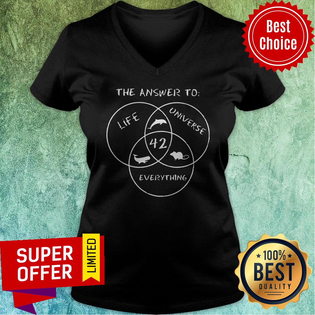 Official The Answer To Life Universe 42 Everything Shirt - Image 4