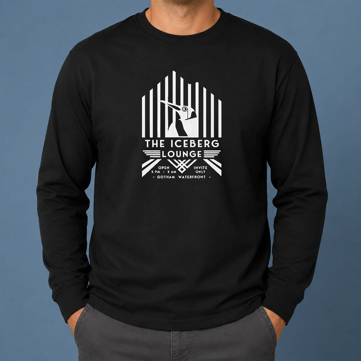 Pretty Good Penguin The Iceberg Lounge Open Invite Gotham Waterfront Shirt - Image 6