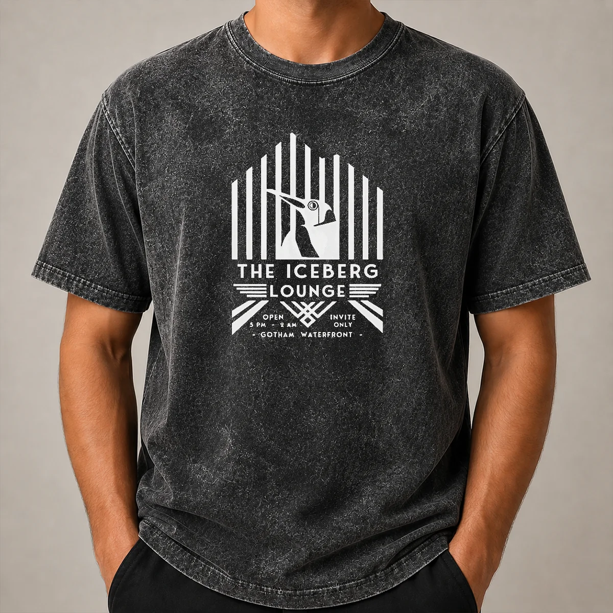 Pretty Good Penguin The Iceberg Lounge Open Invite Gotham Waterfront Shirt - Image 8