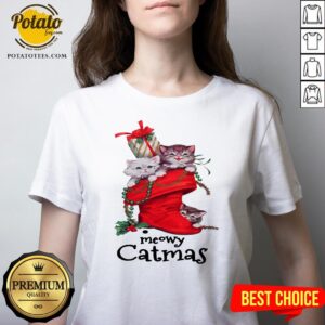 Alternative view of Happy Meow Catmas Merry Christmas Shirt