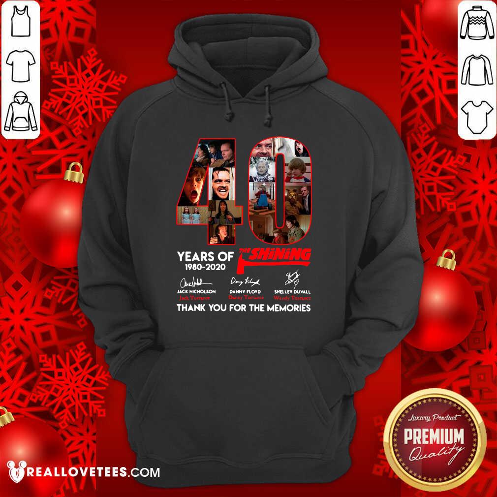Vip The Shining 40 Years Thank You For The Memories Signatures Shirt - Image 4