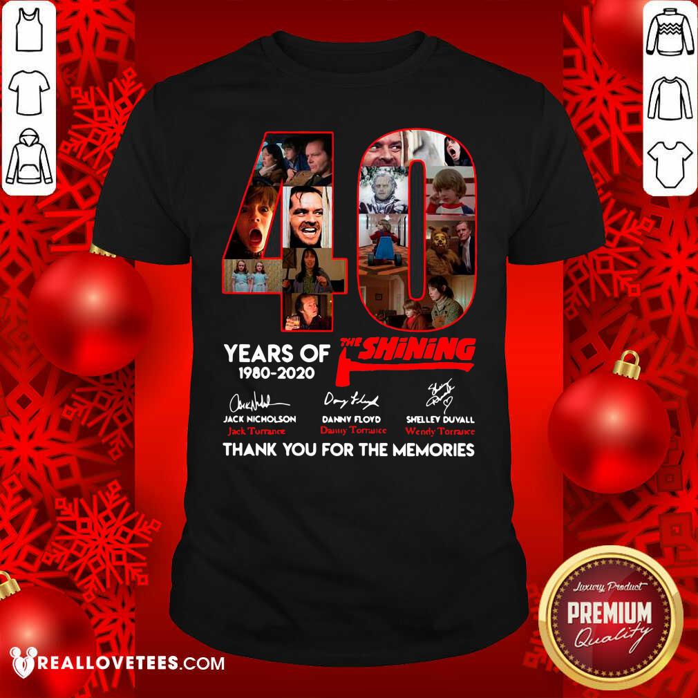 Vip The Shining 40 Years Thank You For The Memories Signatures Shirt