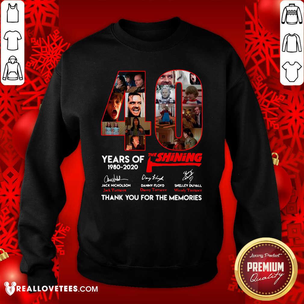Vip The Shining 40 Years Thank You For The Memories Signatures Shirt - Image 3