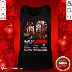 Alternative view of Vip The Shining 40 Years Thank You For The Memories Signatures Shirt