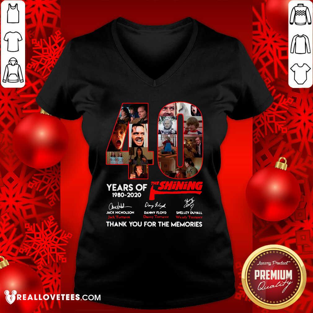 Vip The Shining 40 Years Thank You For The Memories Signatures Shirt - Image 5