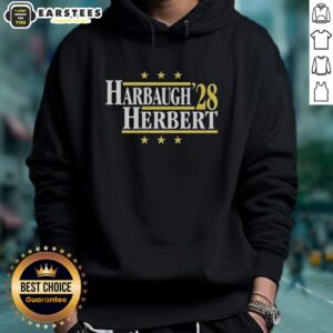 Alternative view of Top Jim Harbaugh Vs Justin Herbert Los Angeles Chargers 2028 T-Shirt