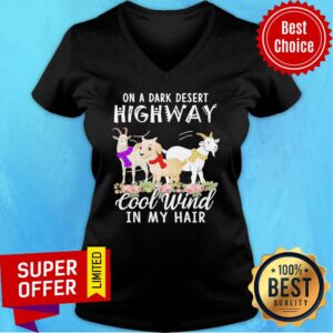 Alternative view of Goat Flower On A Dark Desert Highway Cool Wind In My Hair Shirt