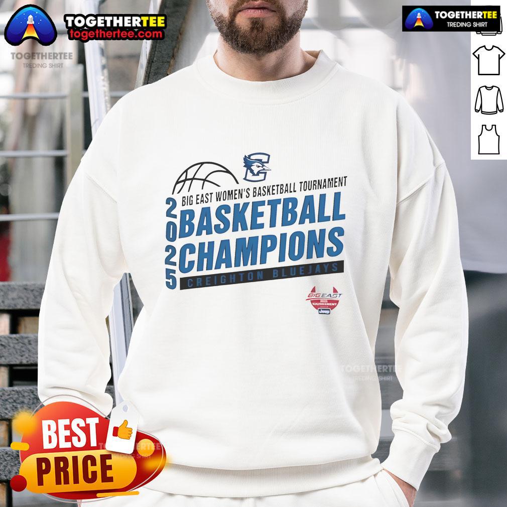 Top NCAA 2025 Big East Women's Basketball Conference Tournament Creighton Bluejays T-Shirt - Image 5
