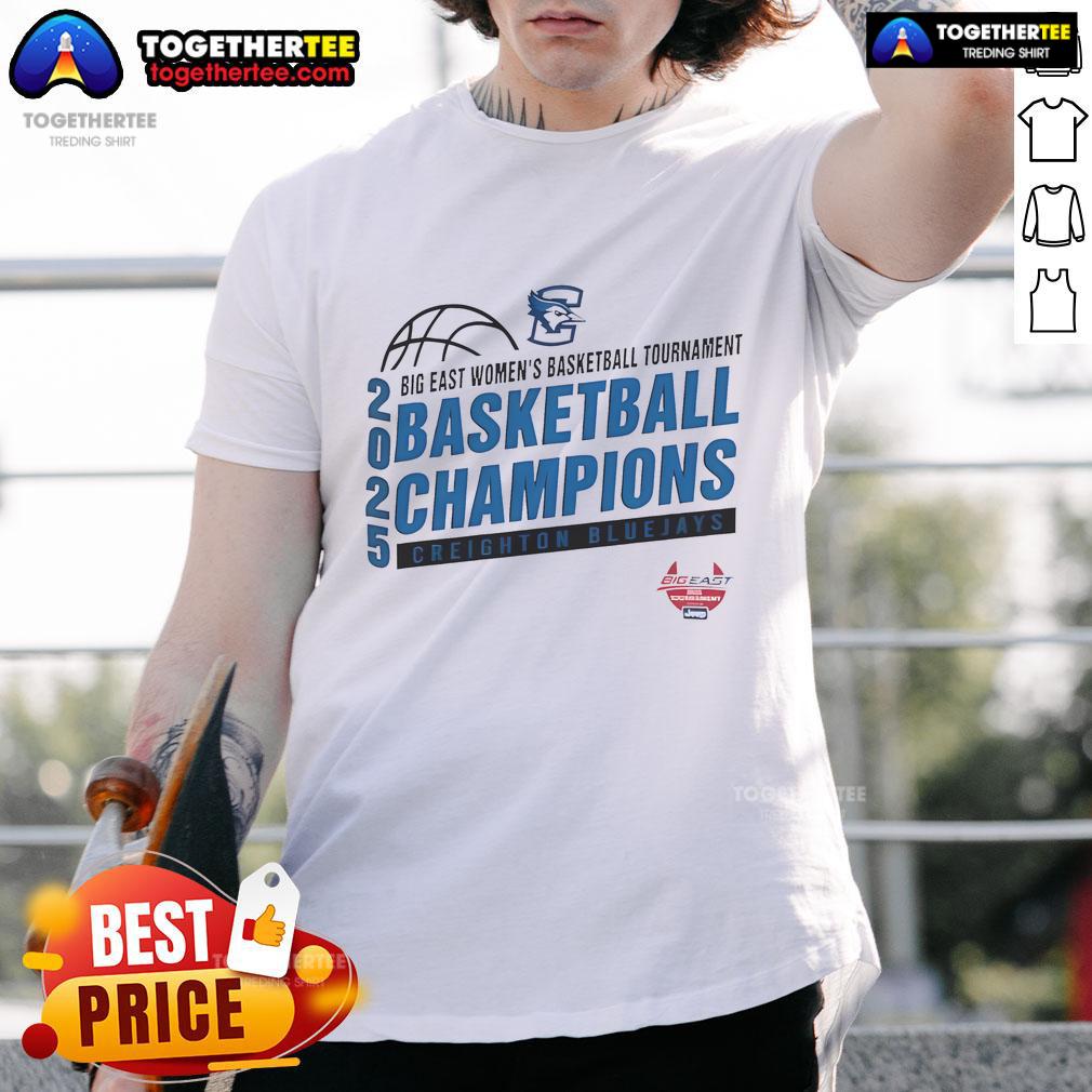 Top NCAA 2025 Big East Women's Basketball Conference Tournament Creighton Bluejays T-Shirt