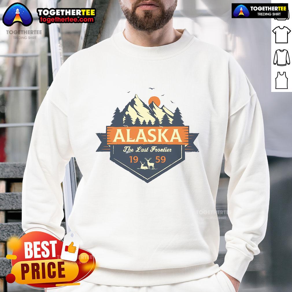 Premium Last Frontier Retro Alaska 1959 T-Shirt - Image 5