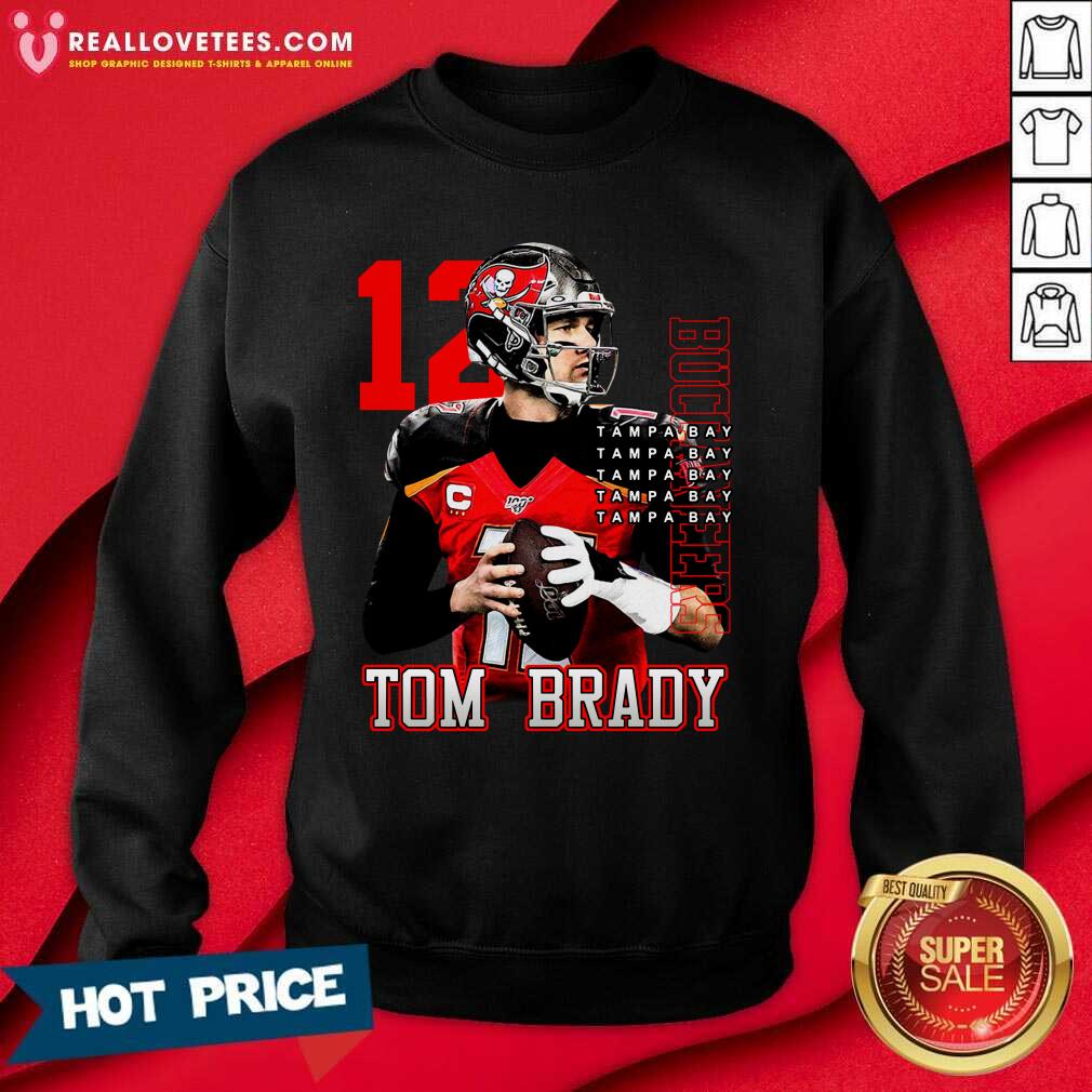 Hot 12 Tom Brady Tampa Bay Buccaneers Shirt - Image 3