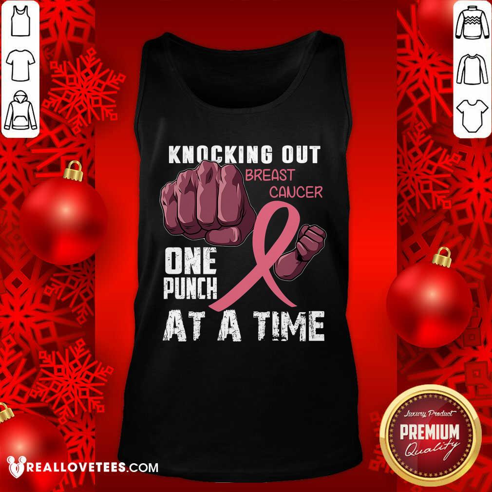 Knocking Out Breast Cancer One Punch Shirt - Image 4