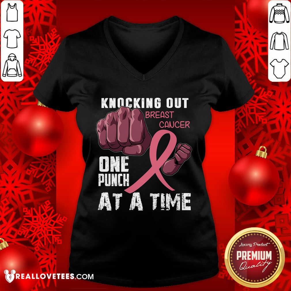 Knocking Out Breast Cancer One Punch Shirt - Image 3