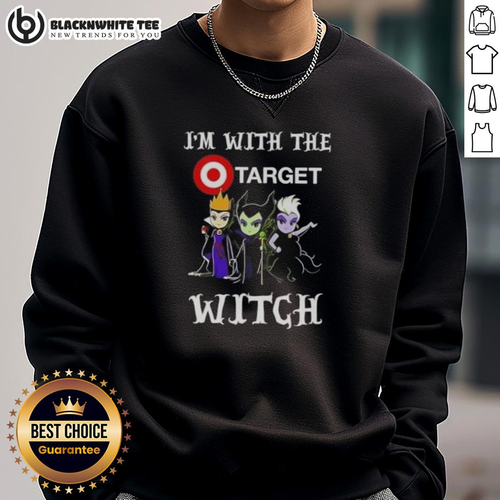 Hot I'm With The Target Witch Villains Halloween T-Shirt - Image 5
