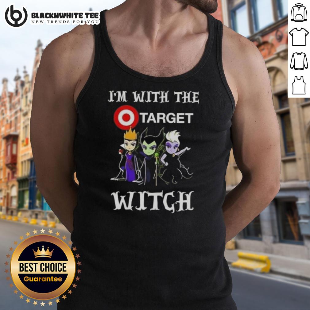 Hot I'm With The Target Witch Villains Halloween T-Shirt - Image 4
