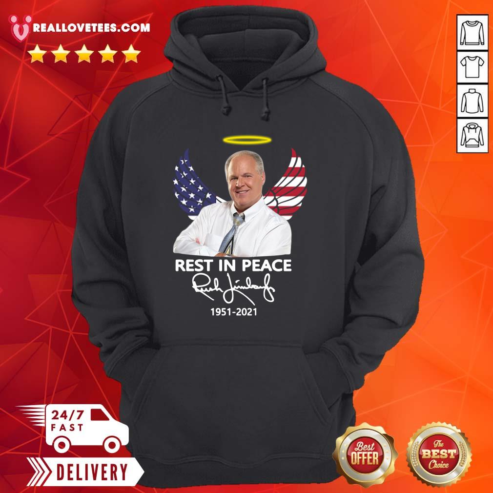 Sweet Rush Limbaugh Rest In Peace 1951 2021 American Flag Signature Shirt - Image 4