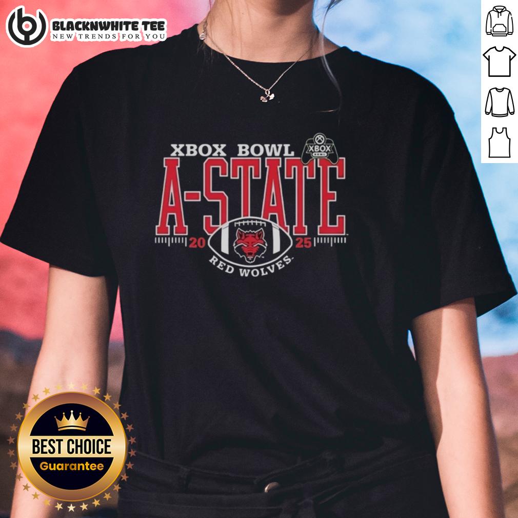 Nice A-State Red Wolves Xbox Bowl 2025 T-Shirt - Image 3