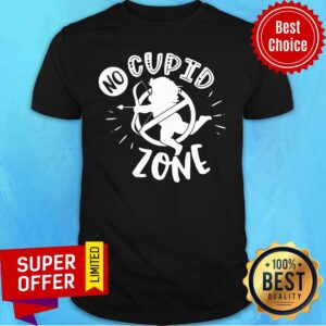Nice Anti Valentines Day No Cupid Zone Shirt