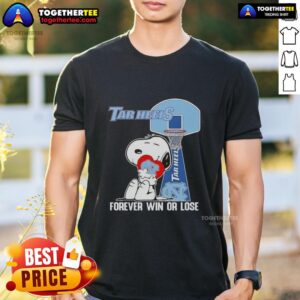 Official Peanuts Snoopy Forever Win Or Lose North Carolina Tar Heels Basketball T-Shirt