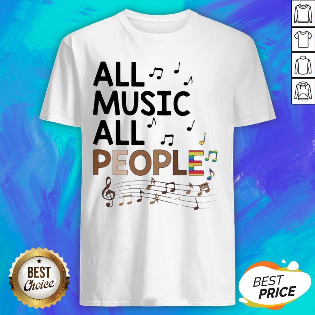 All Music All People Black Lives Matter LGBT Shirt