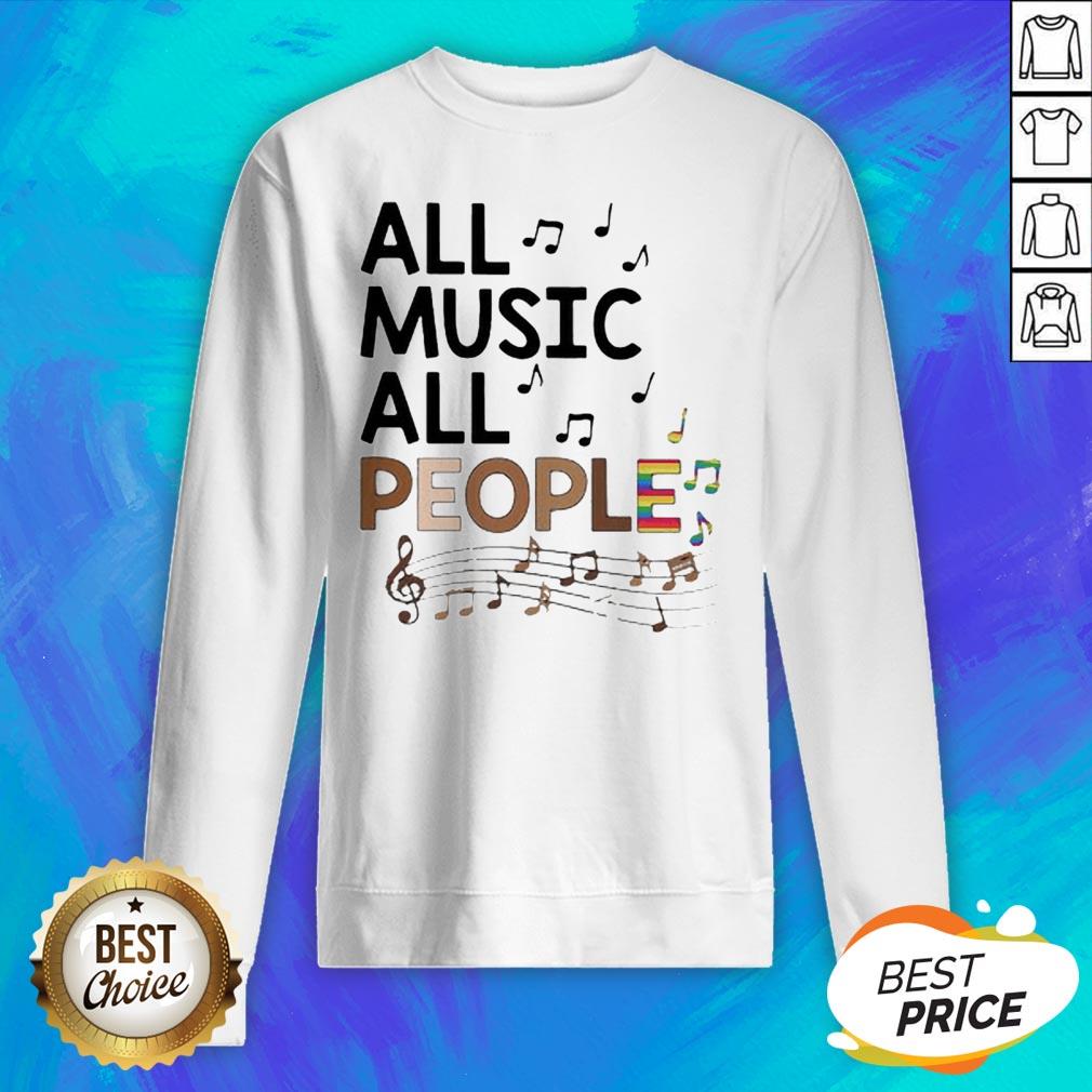 All Music All People Black Lives Matter LGBT Shirt - Image 2