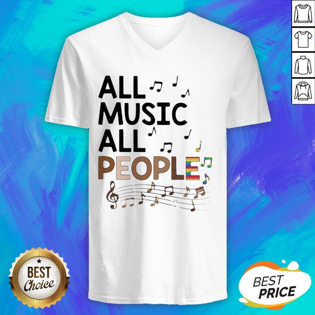 All Music All People Black Lives Matter LGBT Shirt - Image 4
