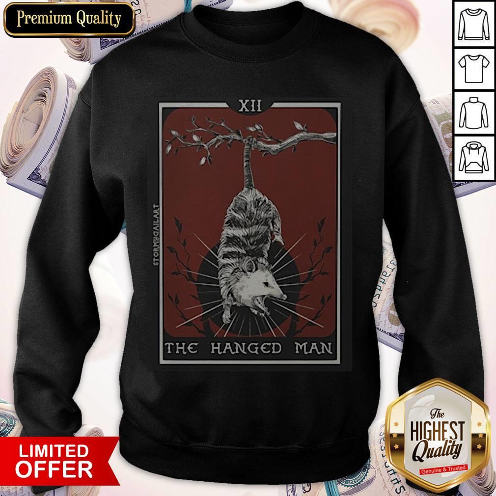 Hangman Opossum Tarot Card Shirt - Image 4