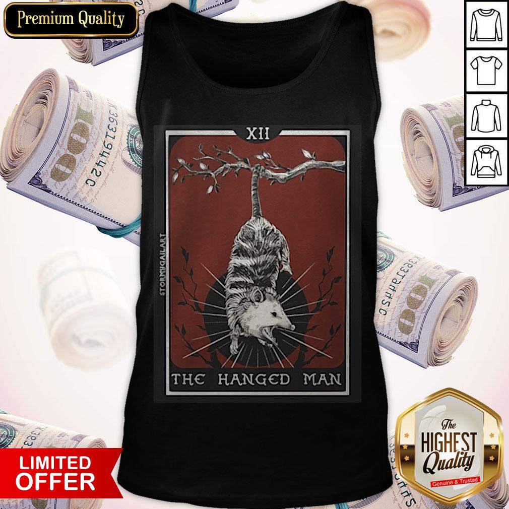 Hangman Opossum Tarot Card Shirt - Image 3