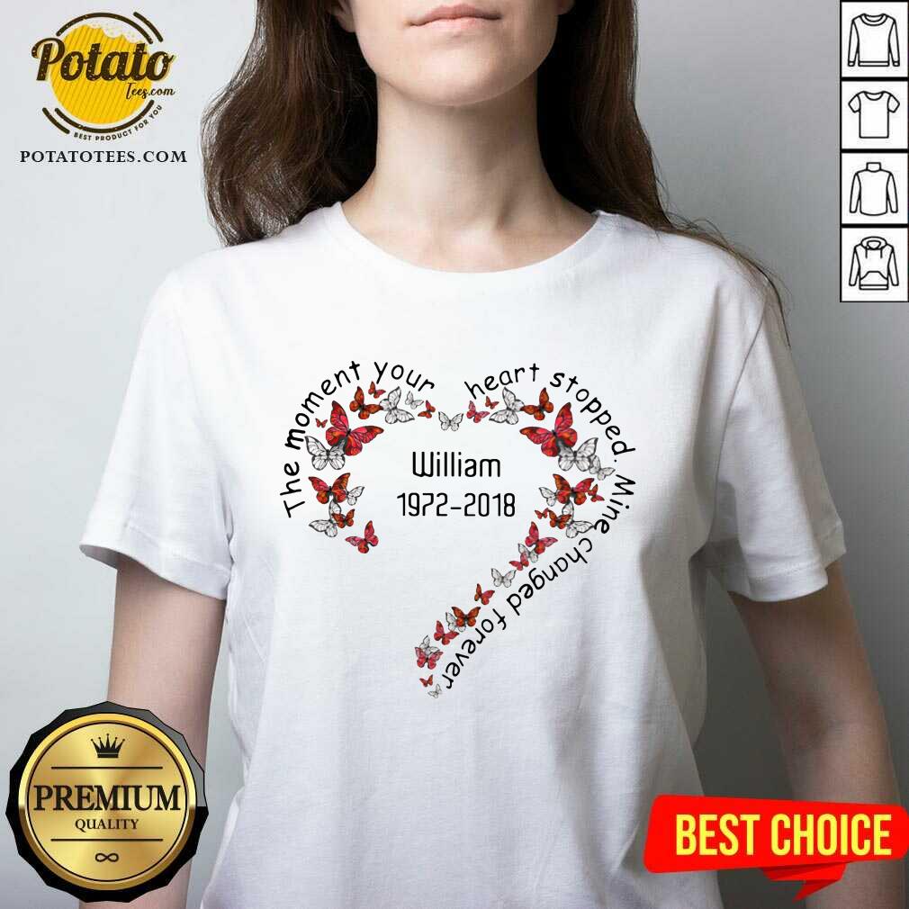 The Moment Your Heart Stopped Mine Changed Forever Shirt - Image 2