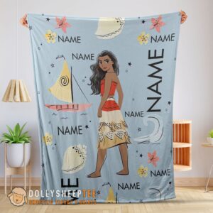 Hot Top Disney Cartoon Moana Maui Blanket Fleece Customized Blanket