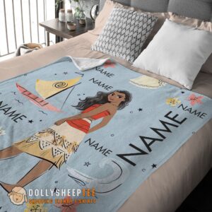 Alternative view of Hot Top Disney Cartoon Moana Maui Blanket Fleece Customized Blanket