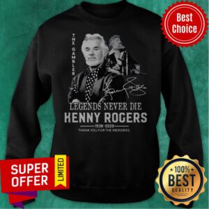 Alternative view of Nice Legends Never Die Kenny Rogers Thank You For The Memories Shirt